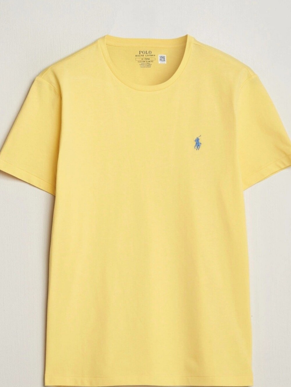 Polo by Ralph Lauren Pale Yellow Crewneck Tee with Blue Pony